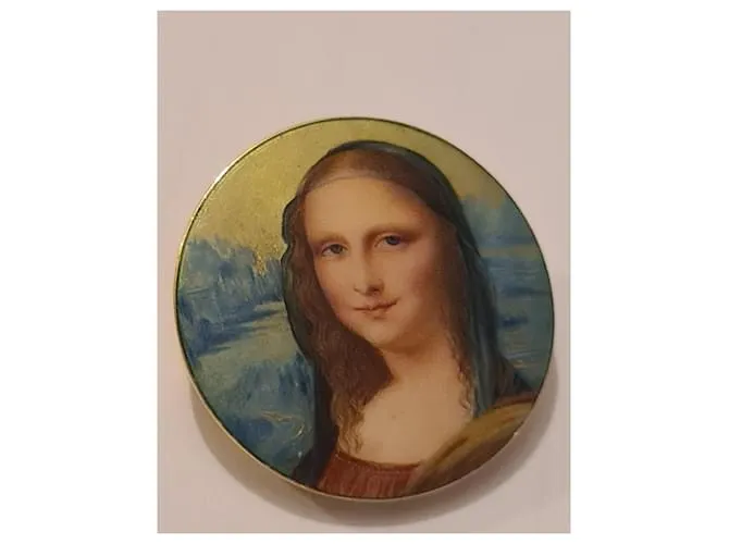 Autre Marque broche Mona Lisa Azul 