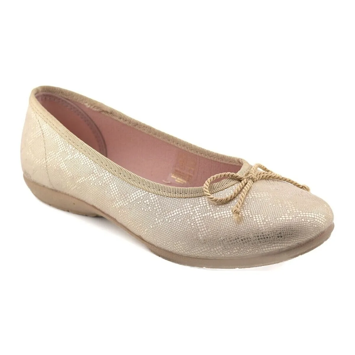 Gold Casual Ballet Flats