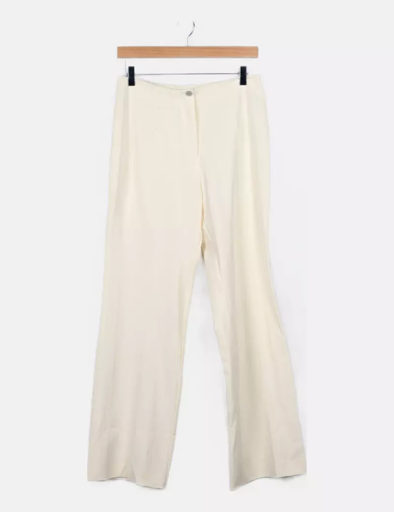 Beige casual trousers
