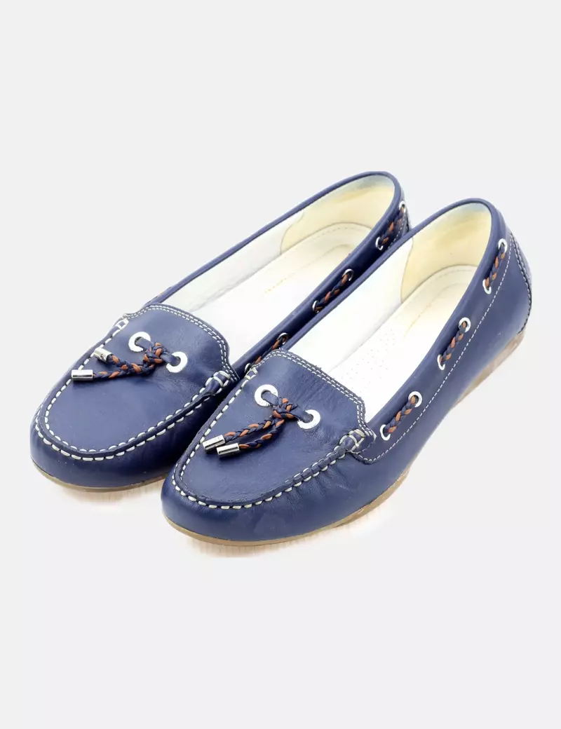 Blue Casual Geox Moccasin
