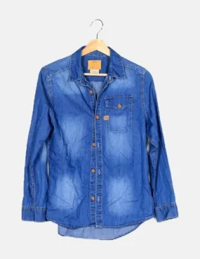 Blue casual Zara overshirt
