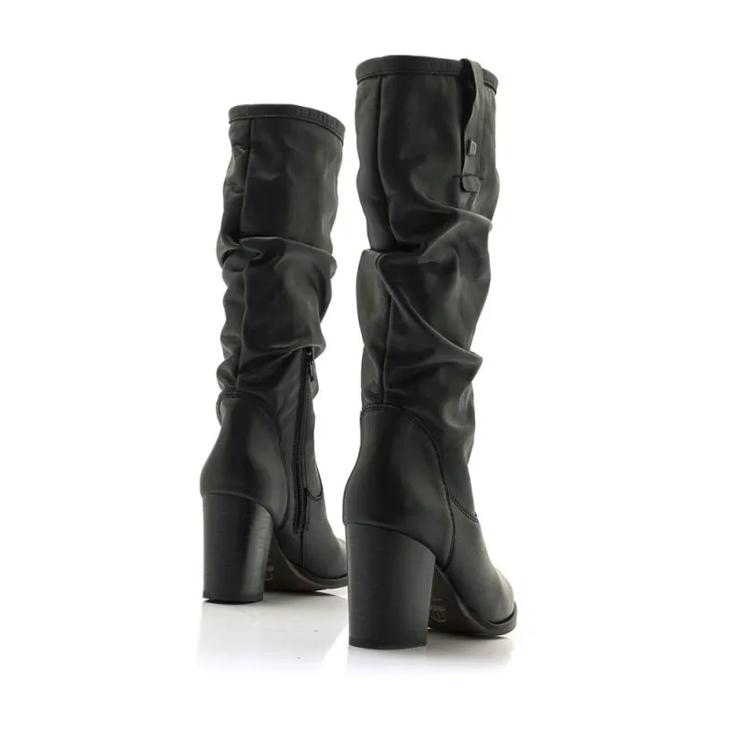 Mustang 52304 Women's Black High Heel Boots.
