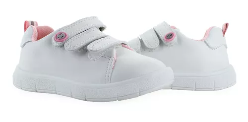 Bubble Gummers Tenis Velcro Escolar Similpiel Niña 81661