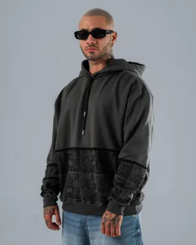 Buzo Oversize Para Hombre Gris Oscuro Anime