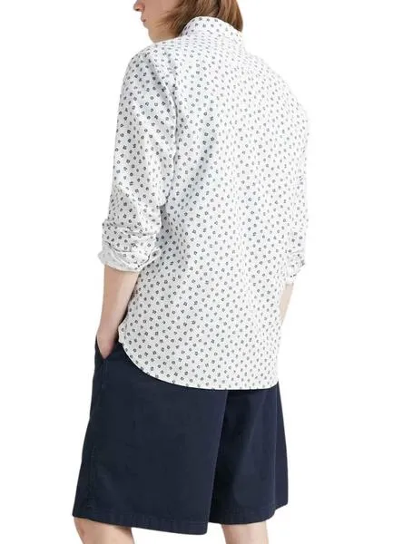 Tommy Jeans Flower Blanco y Verde Shirt