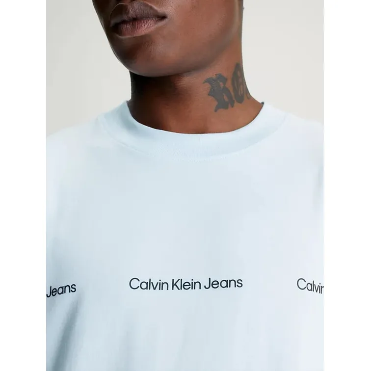 CK LOGO REPEAT TEE men's t-shirt