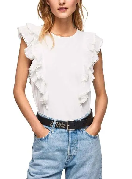Pepe Jeans Nunu Blanco Women's T-Shirt