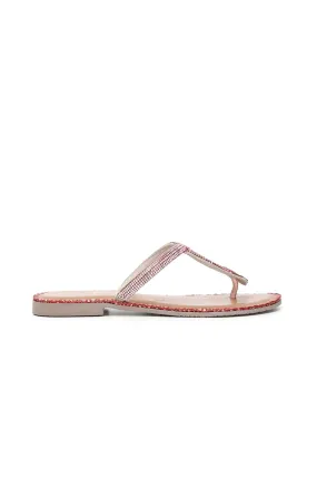 chanclas con micropedrería decolorada