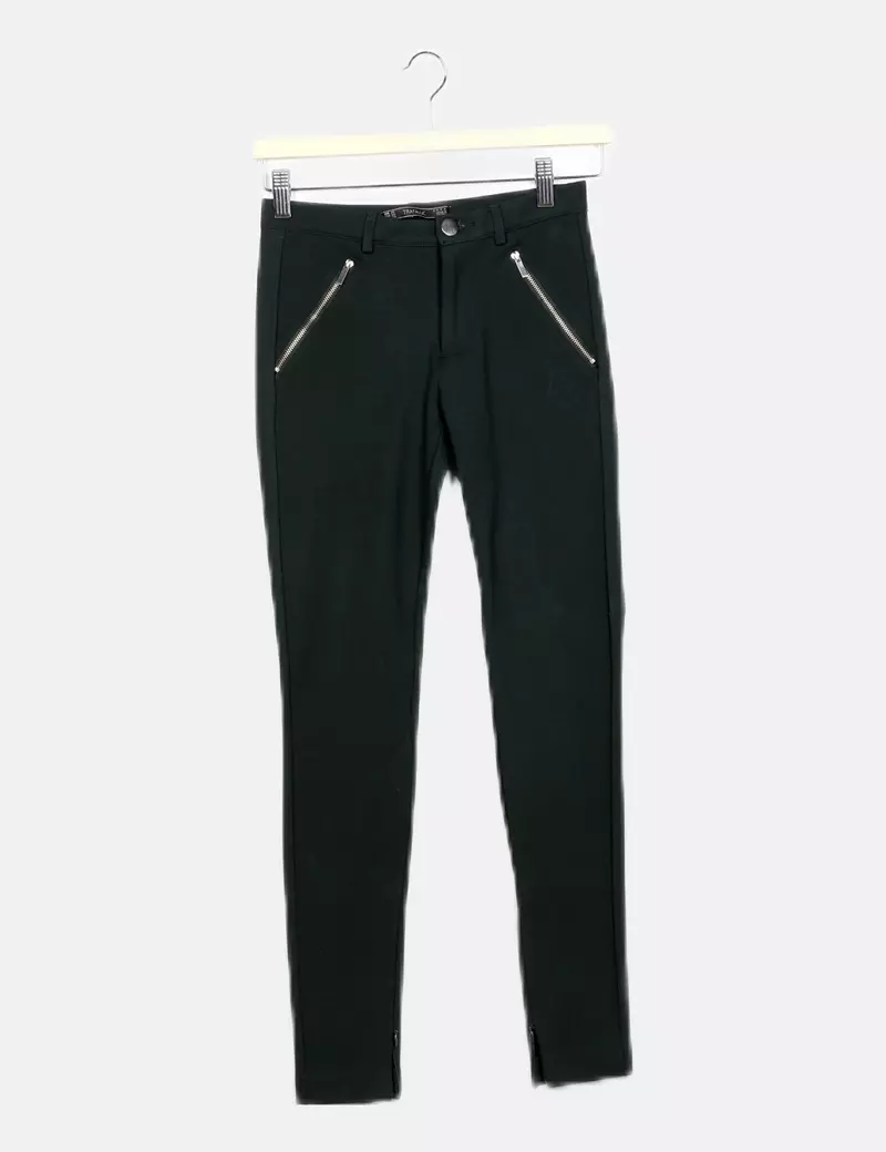 Elastic green Zara pants