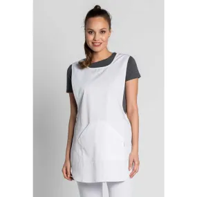 Classic White Stole with Side Buttons - Dyneke