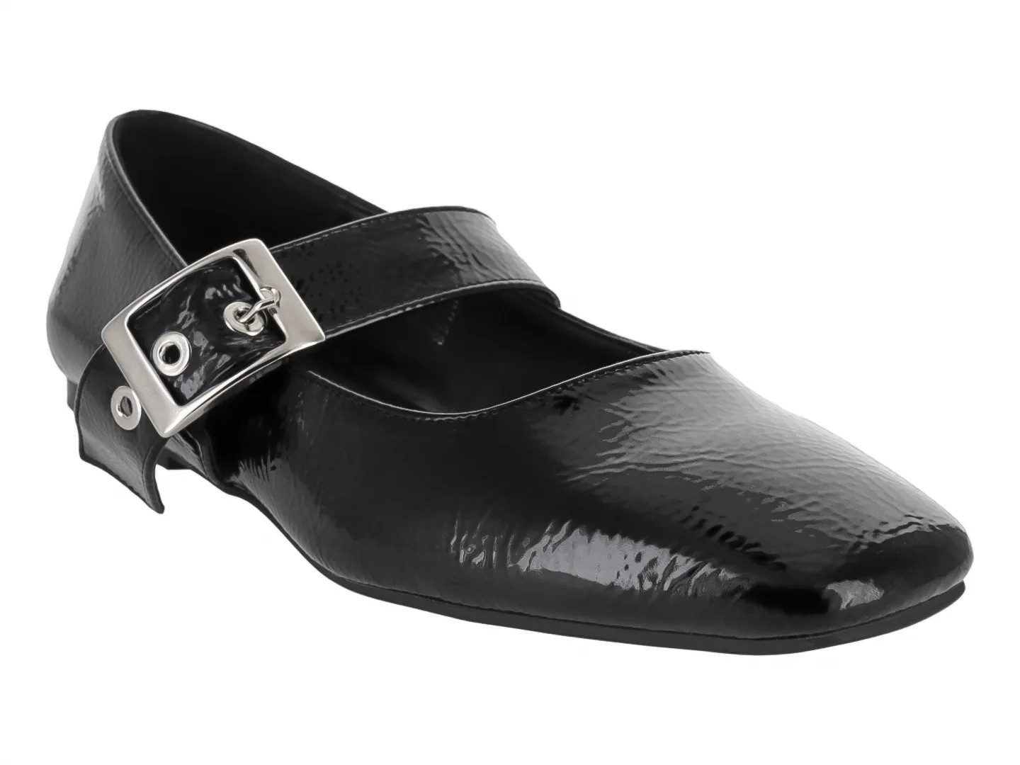 Flats Roze Corrugado Negro Para Mujer