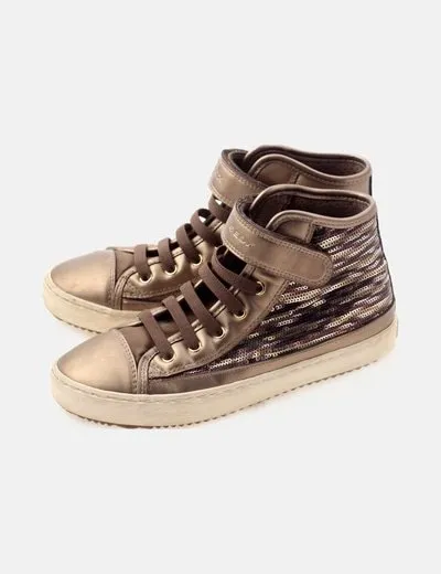 Geox Sequin High Top Sneaker