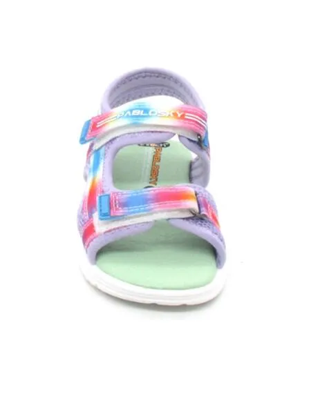 Girls Purple/Multicolor Pablosky Sandal