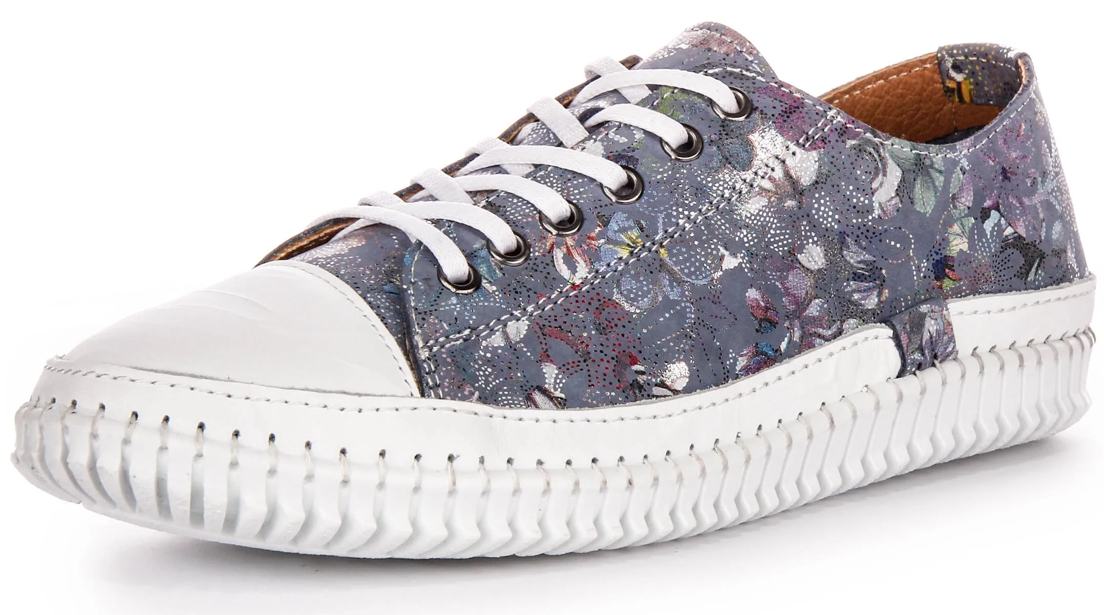 Justinreess Inglaterra Nexa Low en floral blanco para mujeres