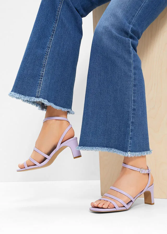 Light Purple Heeled Sandals