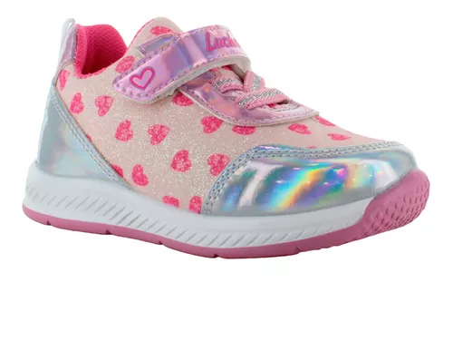 Lucho Tenis Urbano Corazones Brillos Tornasol Niña 82755