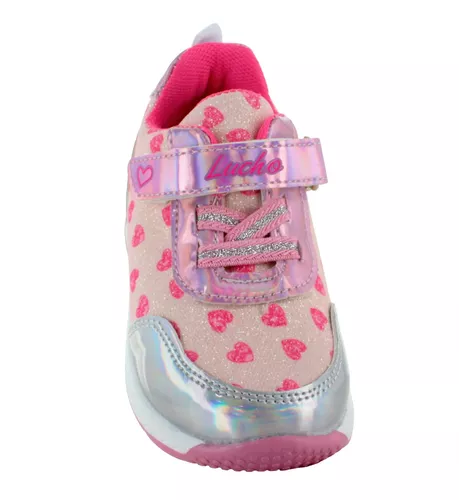 Lucho Tenis Urbano Corazones Brillos Tornasol Niña 82755