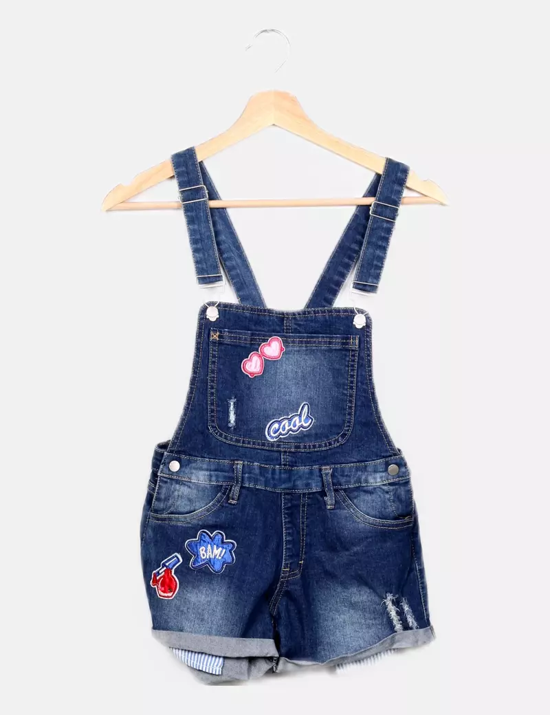 Mayoral Boys' Blue Denim Peto