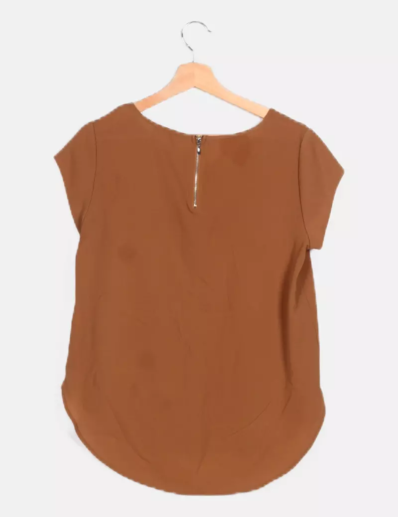 Casual Brown T-Shirt