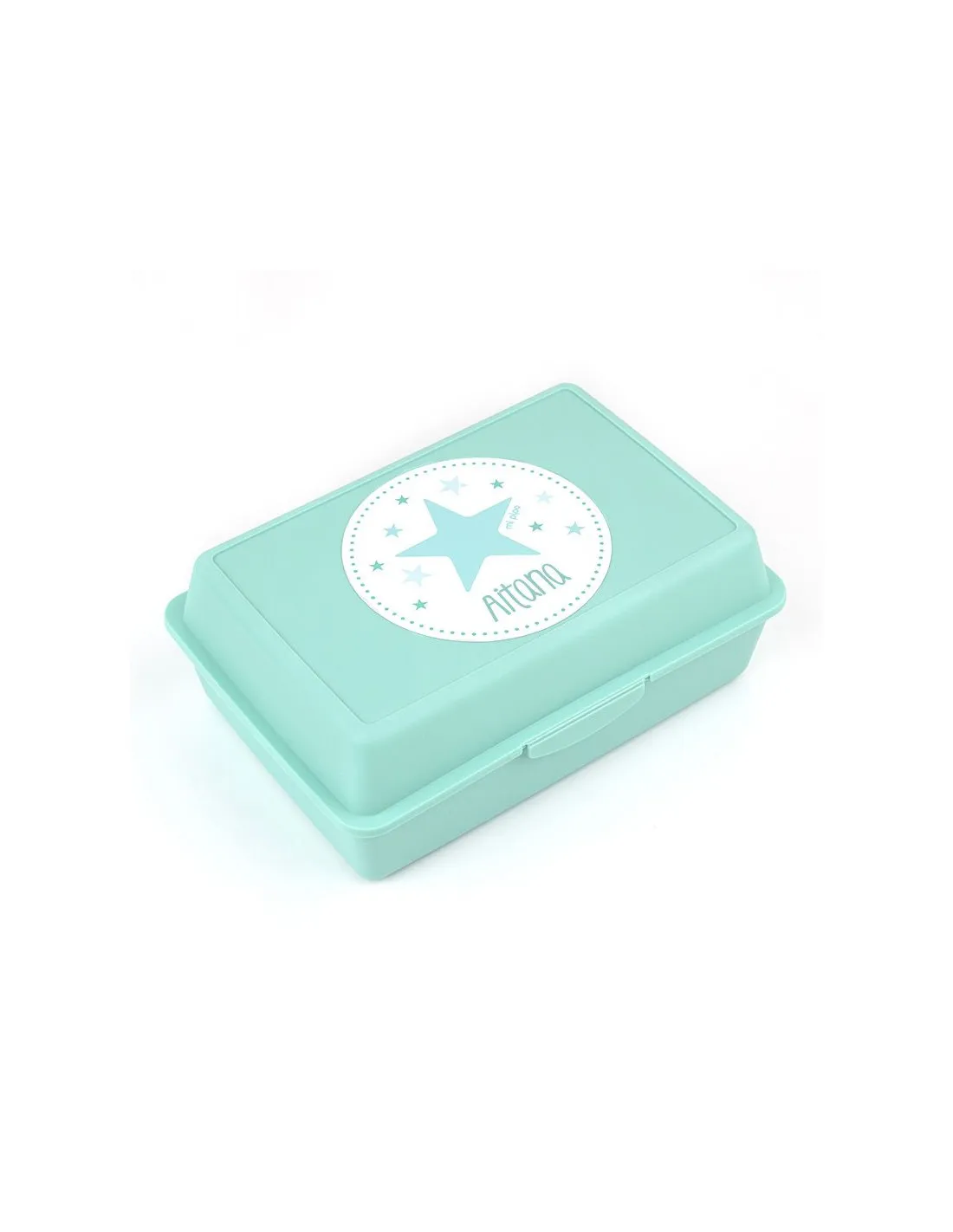 Custom Pack: Personalized Mi Pipo 600ml Water Bottle + Mint Star Lunchbox