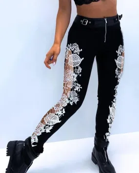 Pantalón de lápiz de cintura alta