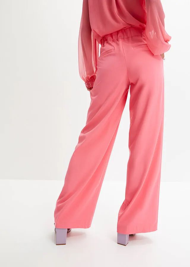 Hot Pink Pleated Pants