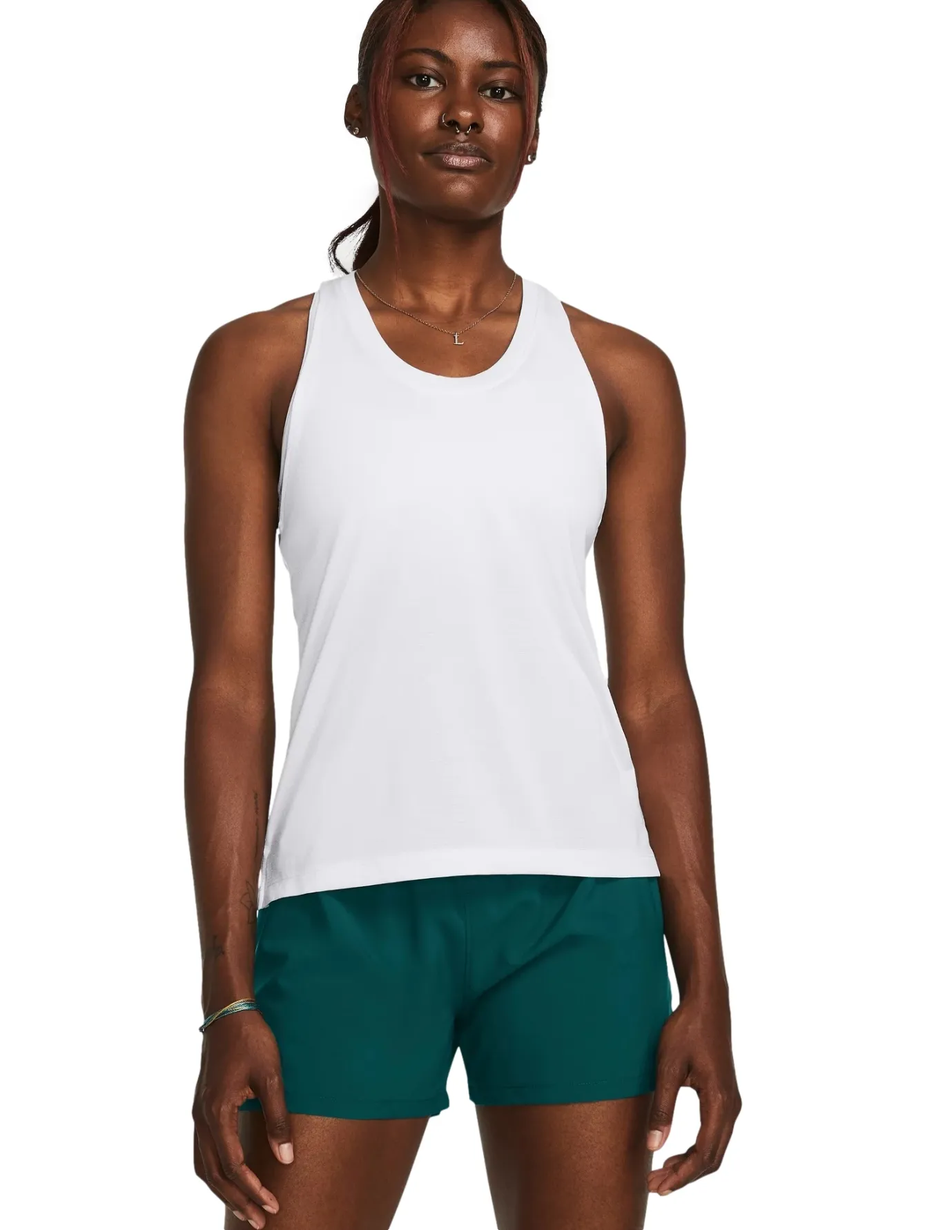 Playera Under Armour Launch Singlet Blanco Para Mujer