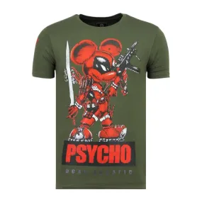 Men's Psycho Mouse Rhinestone T-Shirt G