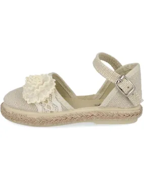 Sandalias L&R SHOES  de Niña LR SHOES VUL1005-LC-9 MERCEDITAS LONA  HIELO
