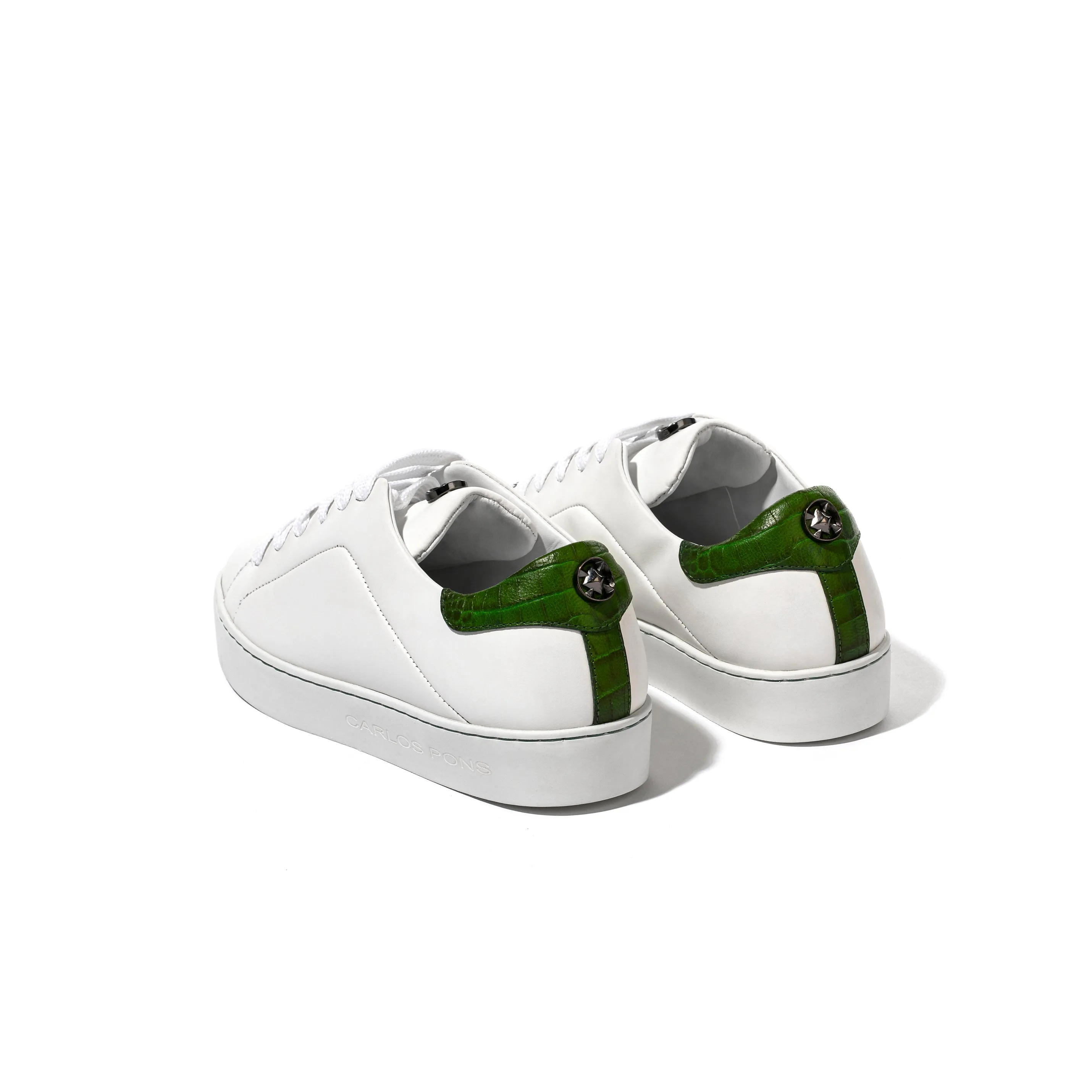 SNEAKER BASIC BLANCO - OLIVA