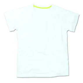 Stedman STE8500 - Camiseta Mangas Ranglan Active-Dry  - Blanco