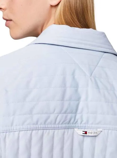 Tommy Hilfiger Blue Quilted Women's Overshirt.