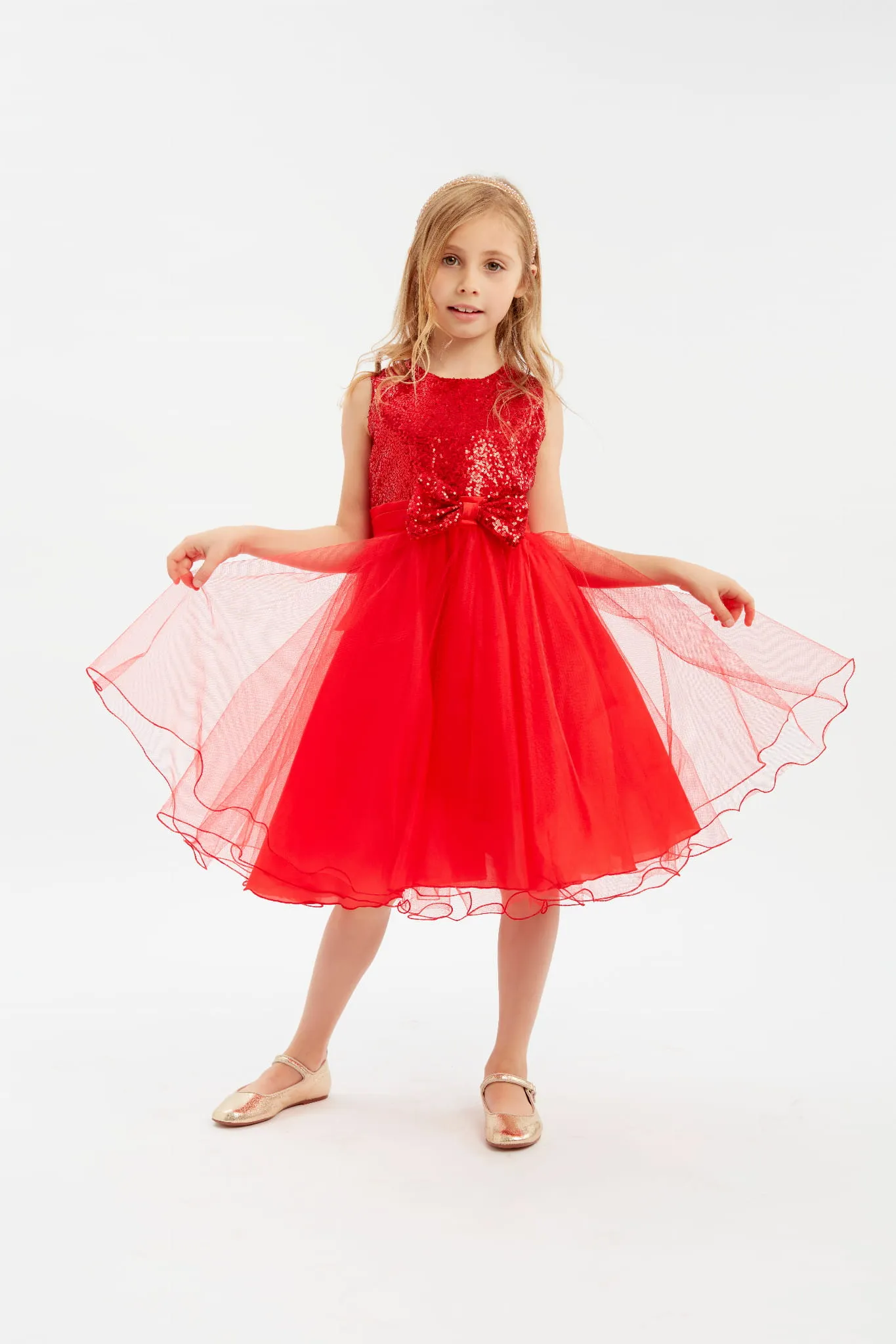 Red Bianka Girl Ceremony Dress