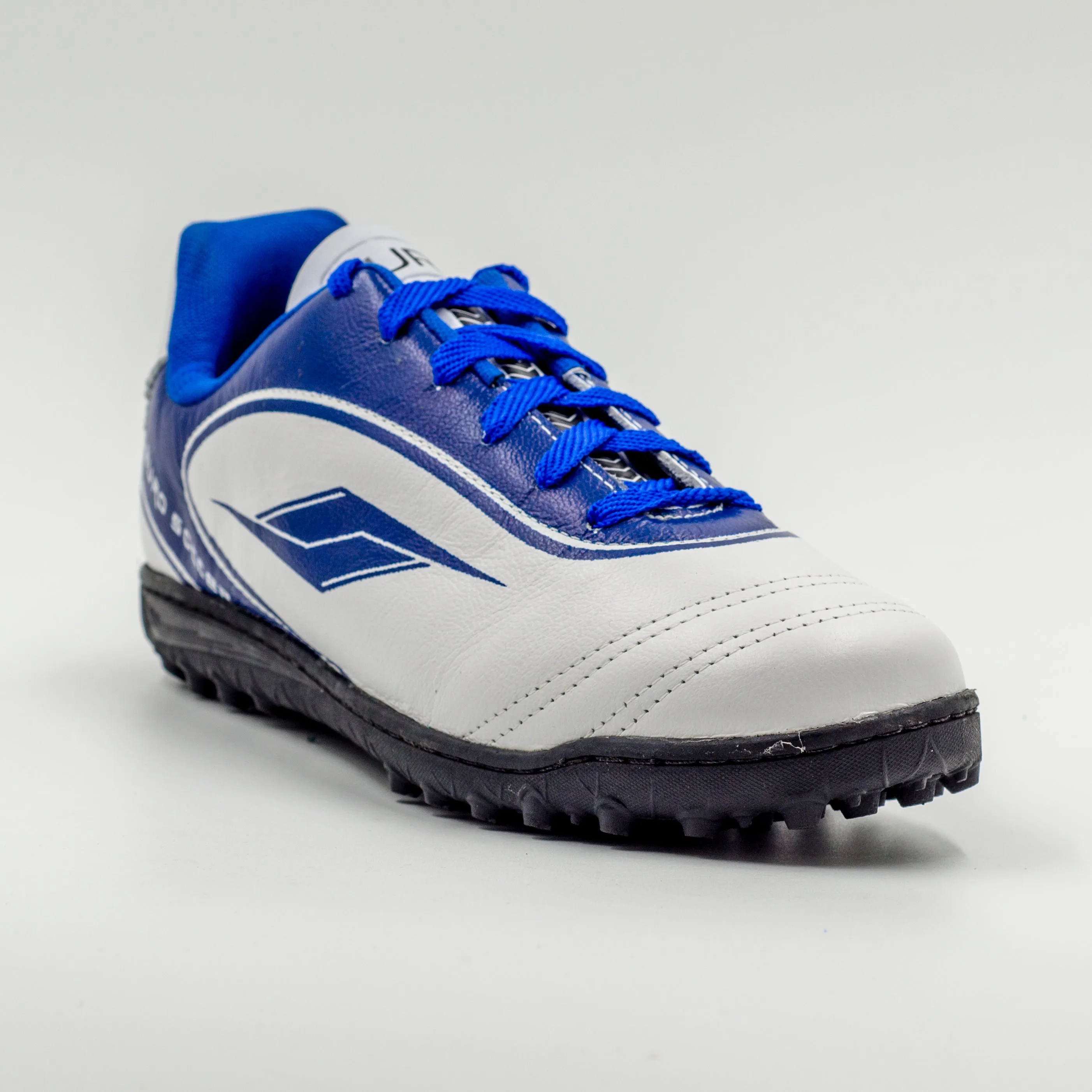 Zapatilla Baby Futbol Con Cordon Euro Soccer Blanco Azul