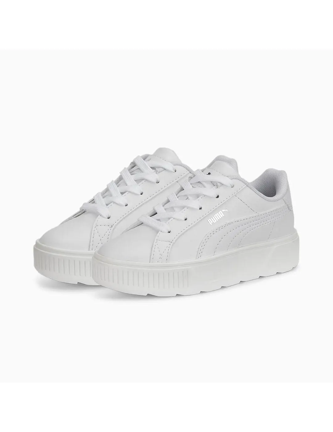 Girls' Puma Kamen Platinum White Sneakers