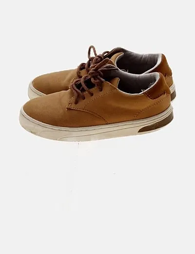 Zara brown lace-up shoes