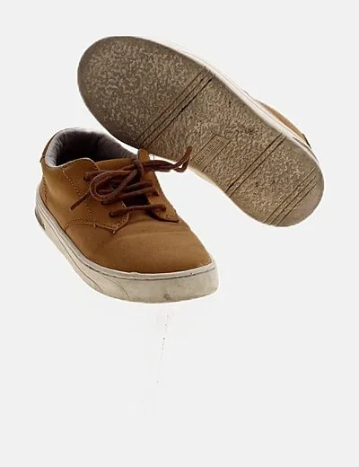 Zara brown lace-up shoes